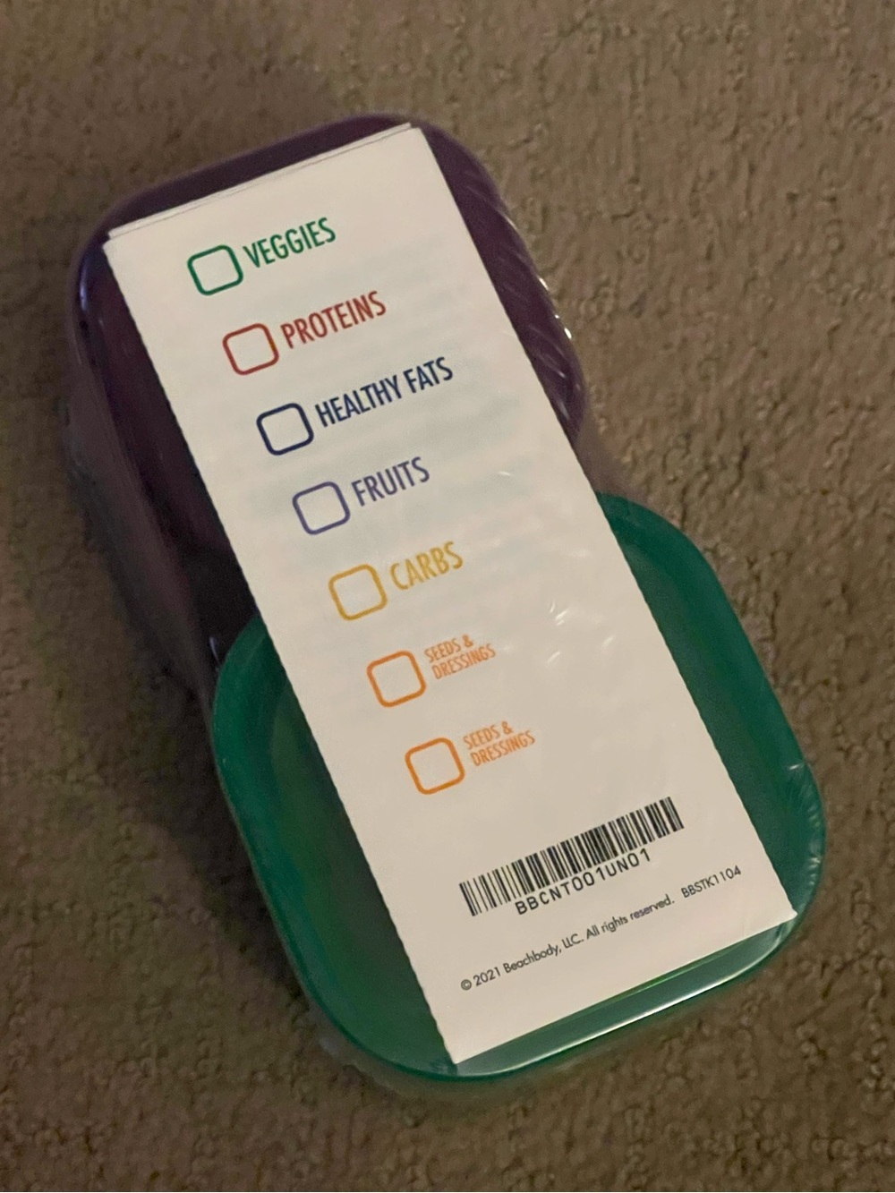 Beachbody / Bodi 21-Day Fix / Portion-Control 7-Piece Container Kit NWT